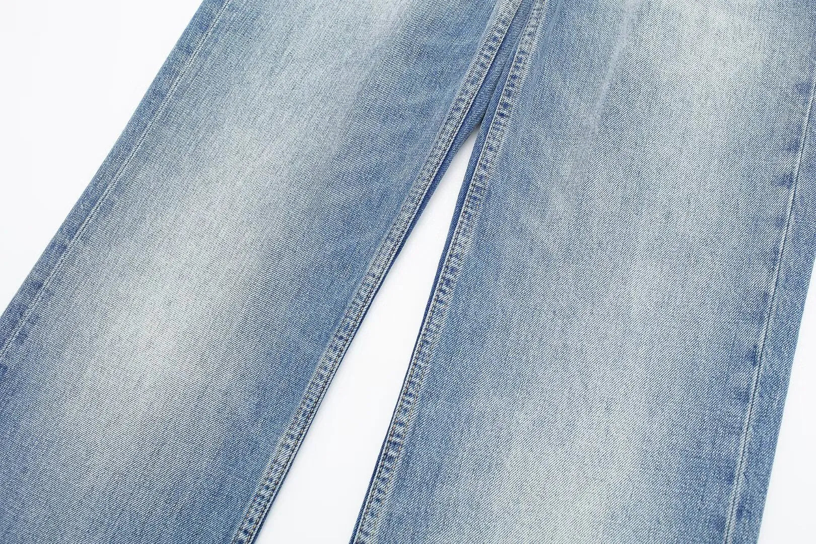 Casual Mid‑Waist Straight‑Leg Jeans for Women