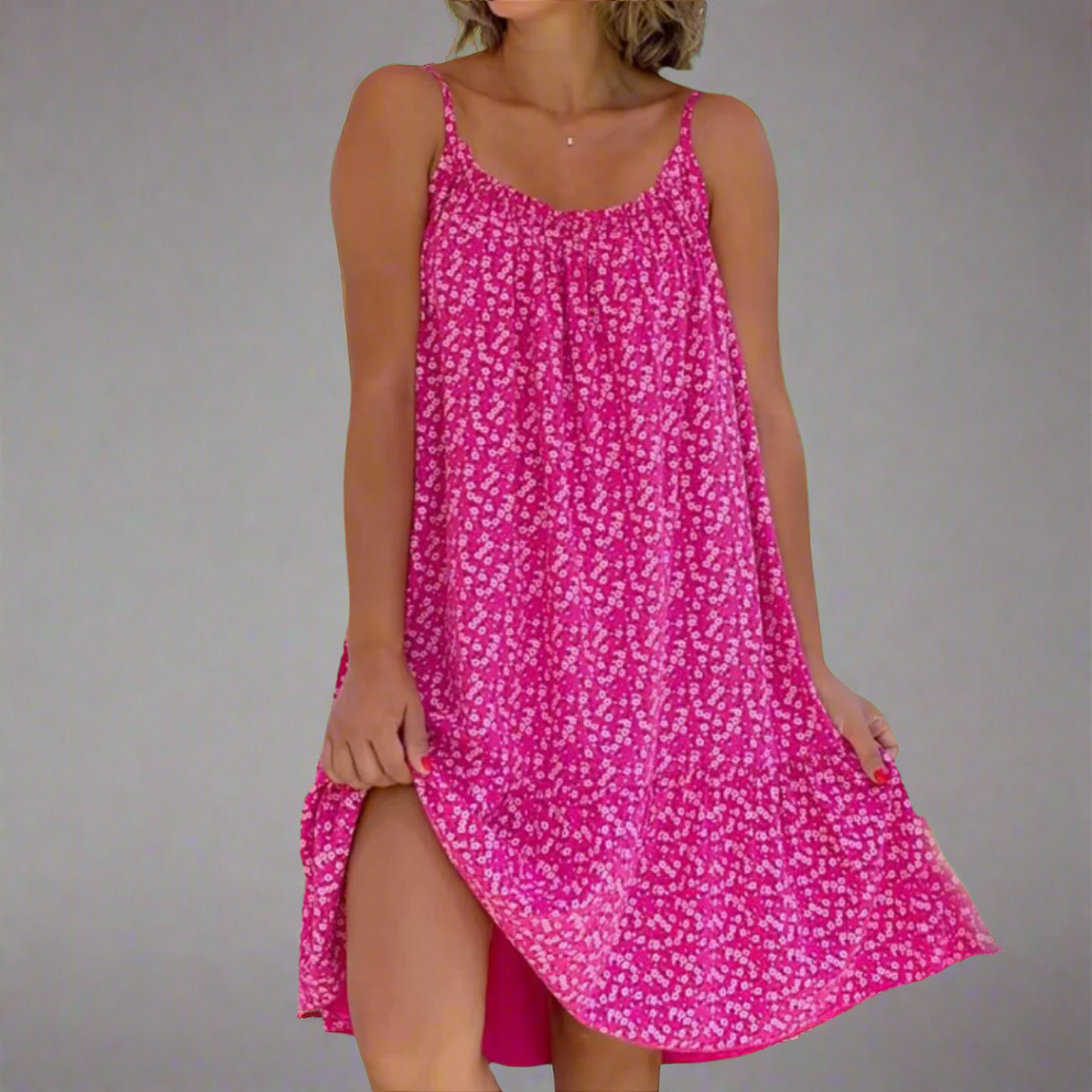 Women's Breezy Floral Camisole Summer Dress - Ideal for Sunny Parties and Vacations