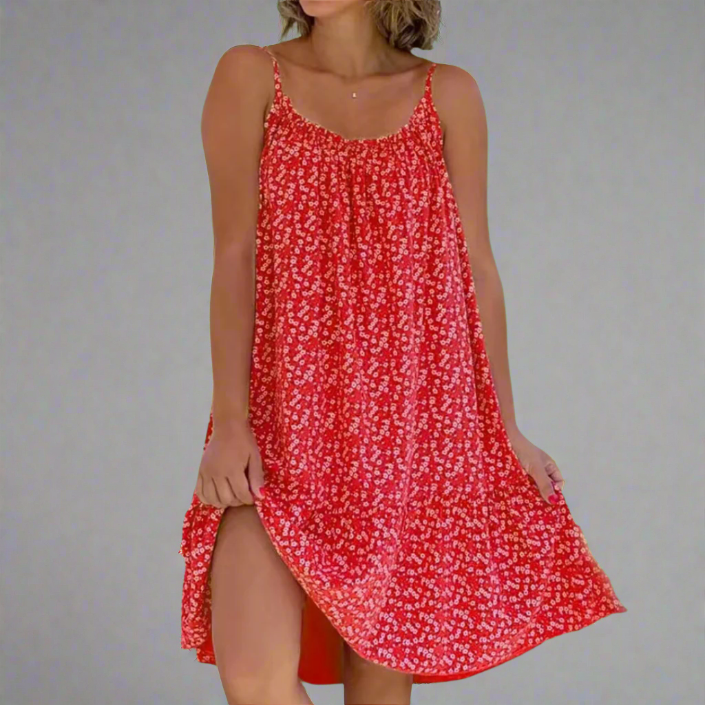 Women's Breezy Floral Camisole Summer Dress - Ideal for Sunny Parties and Vacations