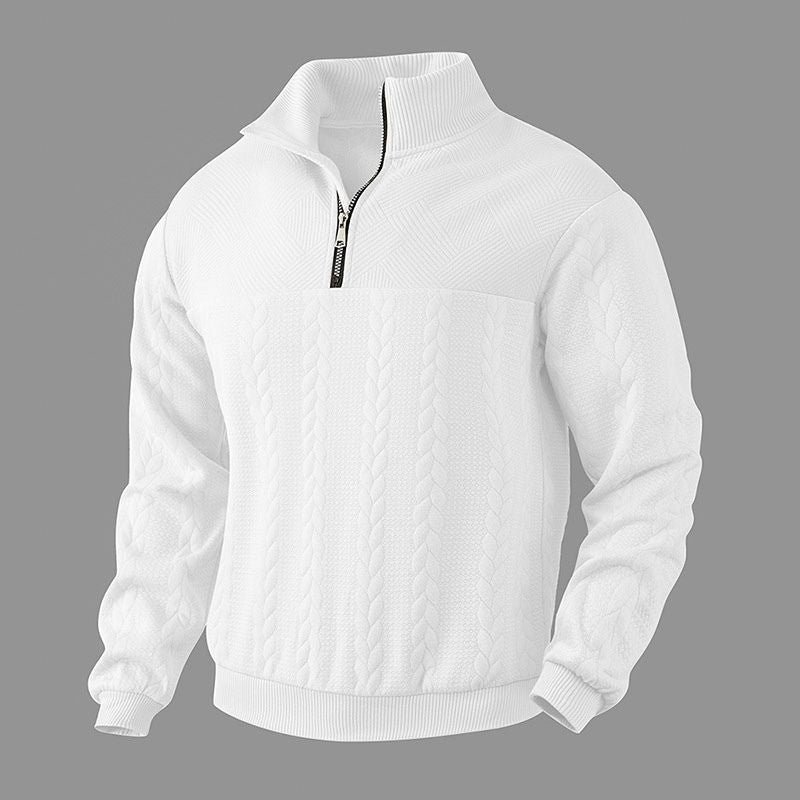 Arvelius | Men’s Jacquard Knit Wool Sweater