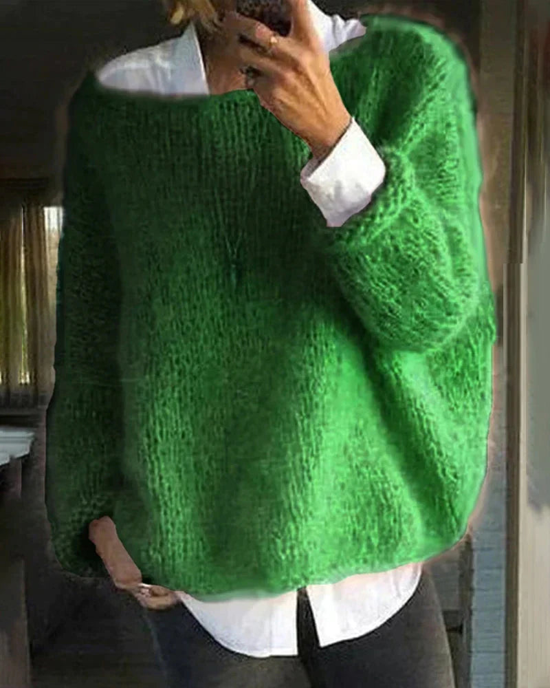Refined Women's Practical Soft Knitted Long-Sleeved Jumper for Winter