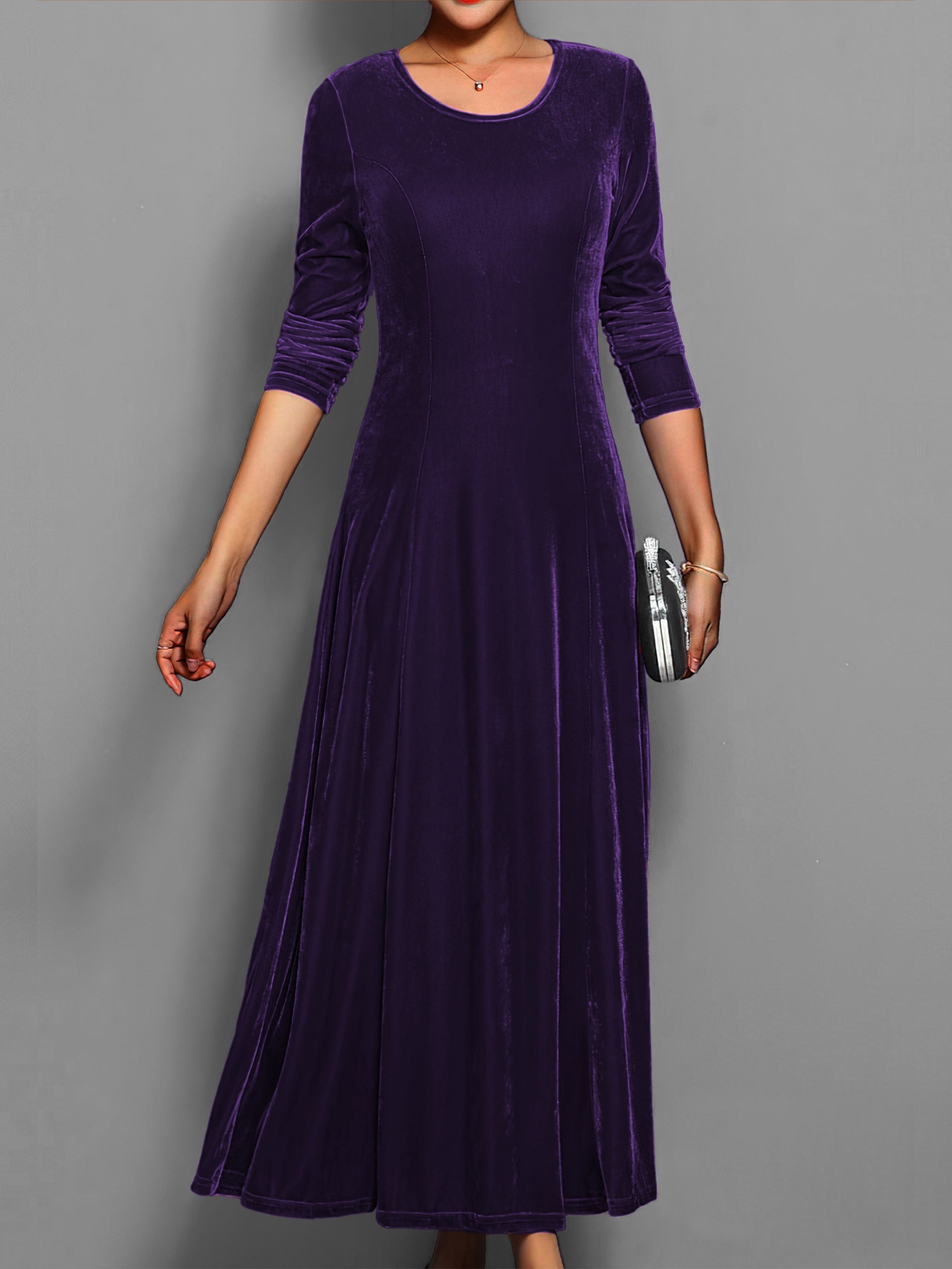 Women’s Long Sleeve Formal Dress Classic Party Elegance