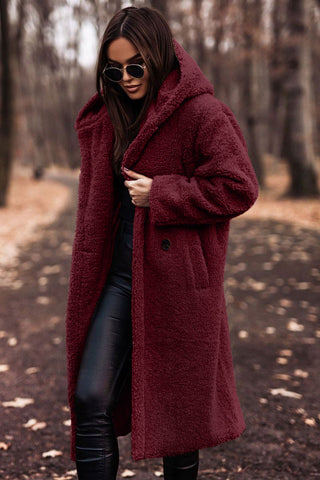 Women’s Long Hooded Winter Coat Elegant Cold-Weather Style