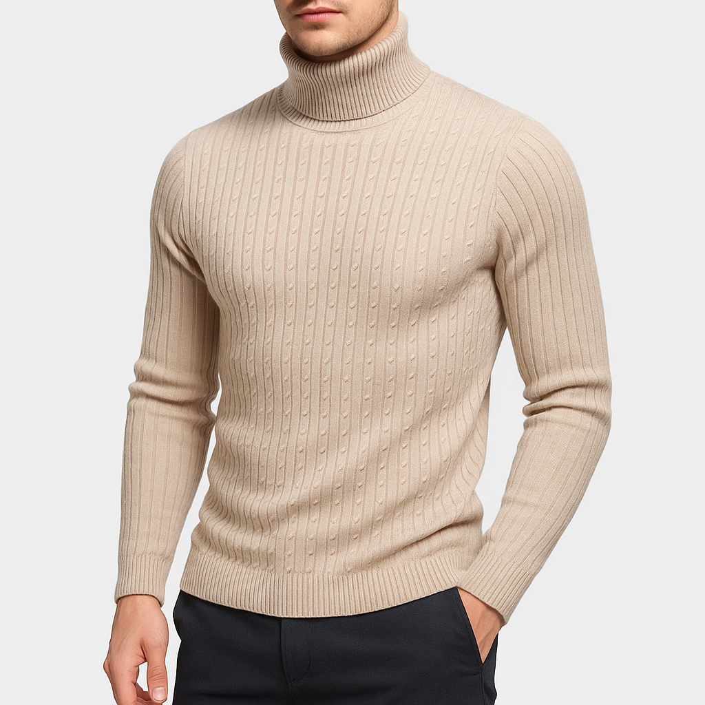 Wool Blend Turtleneck