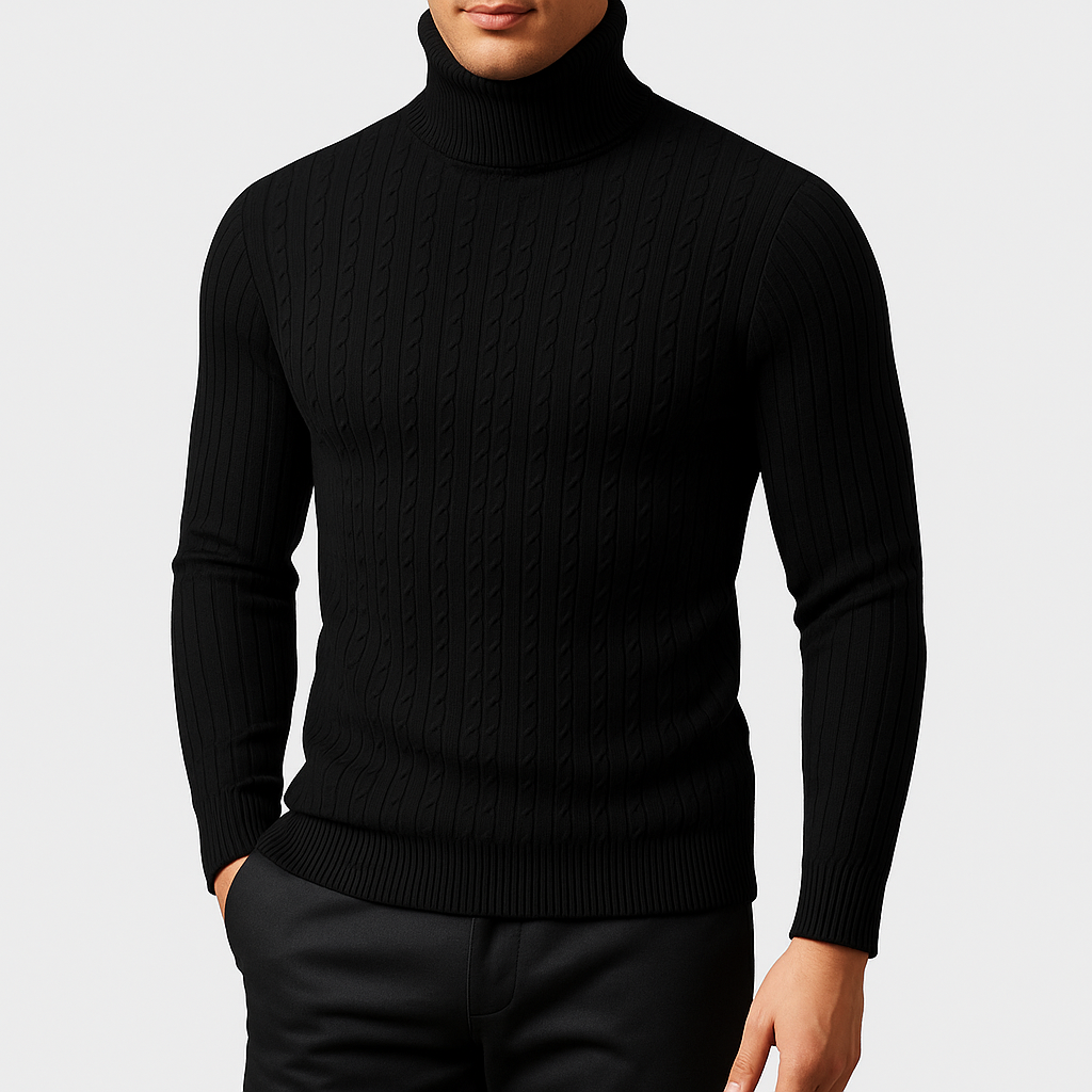 Wool Blend Turtleneck