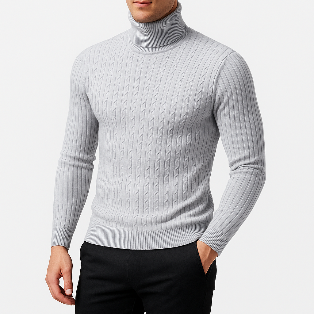 Wool Blend Turtleneck