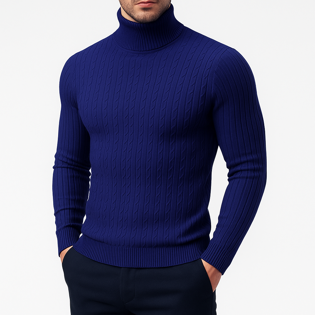 Wool Blend Turtleneck