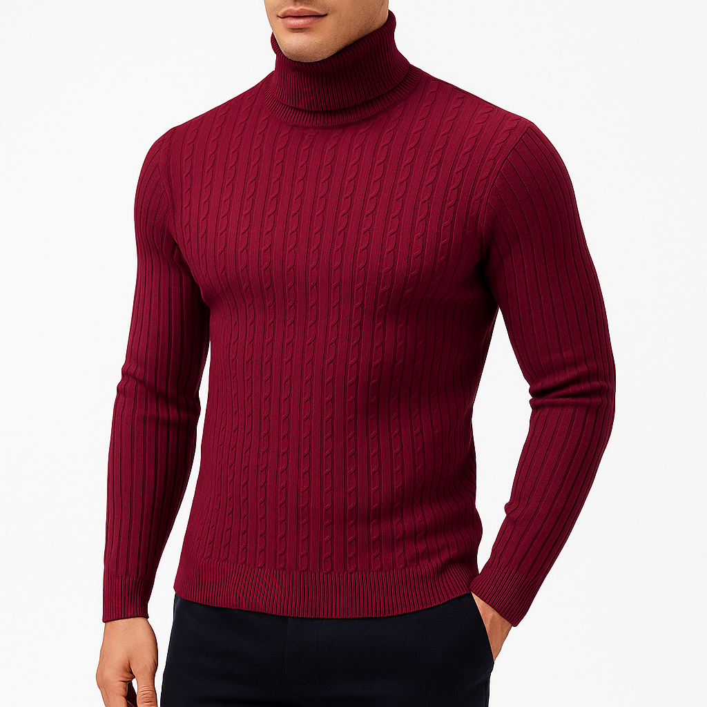 Wool Blend Turtleneck