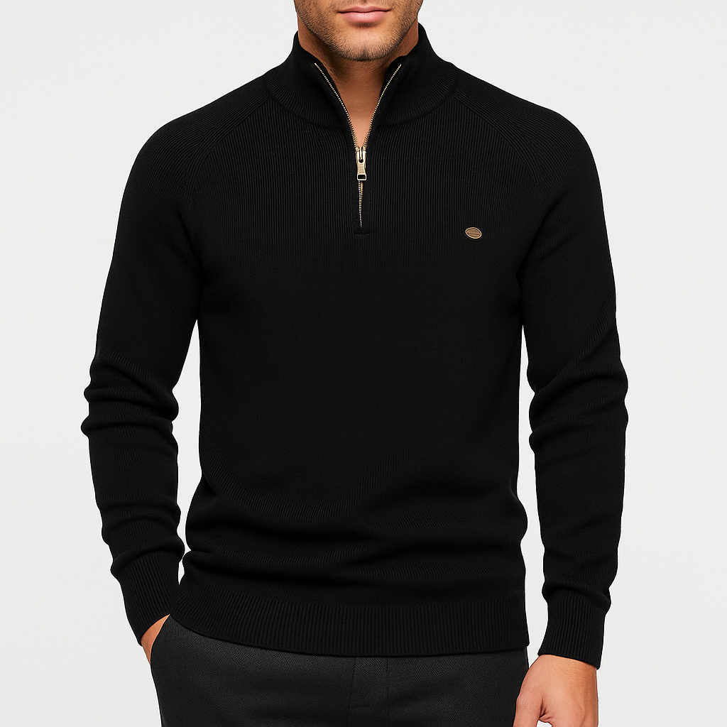 Cotton Zip Sweater