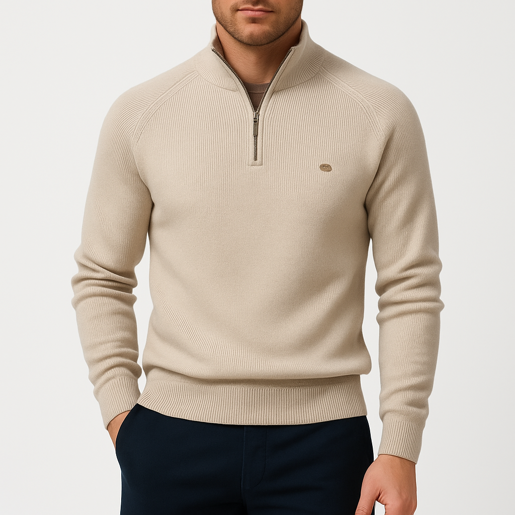 Cotton Zip Sweater