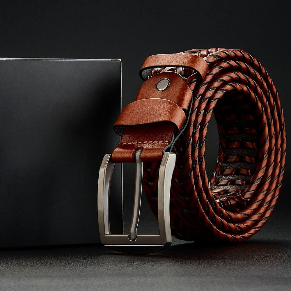 Lancelot | Men’s Hand-Braided Cowhide Leather Belt