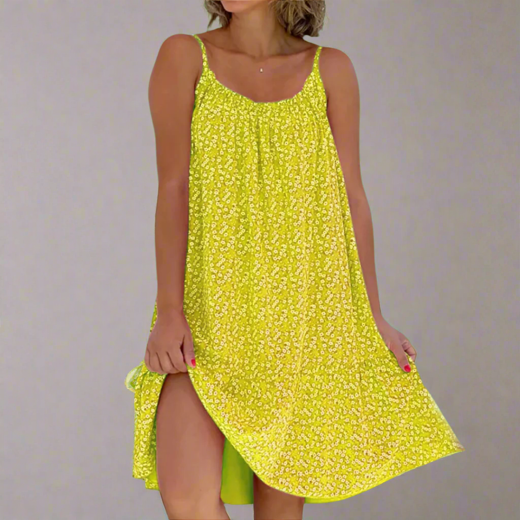 Women's Breezy Floral Camisole Summer Dress - Ideal for Sunny Parties and Vacations