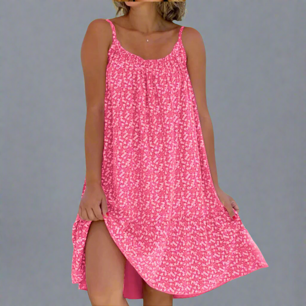 Women's Breezy Floral Camisole Summer Dress - Ideal for Sunny Parties and Vacations