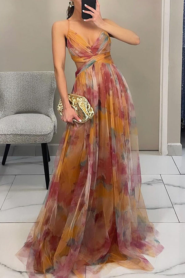 Women's Elegance Stunning Summer Floral Maxi Dress