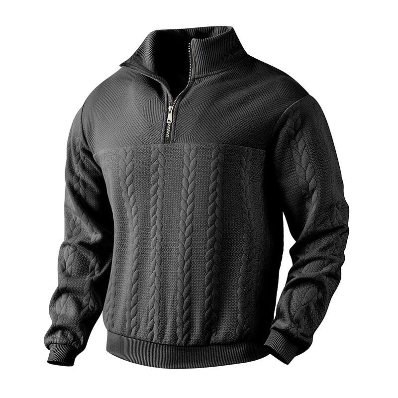 Arvelius | Men’s Jacquard Knit Wool Sweater