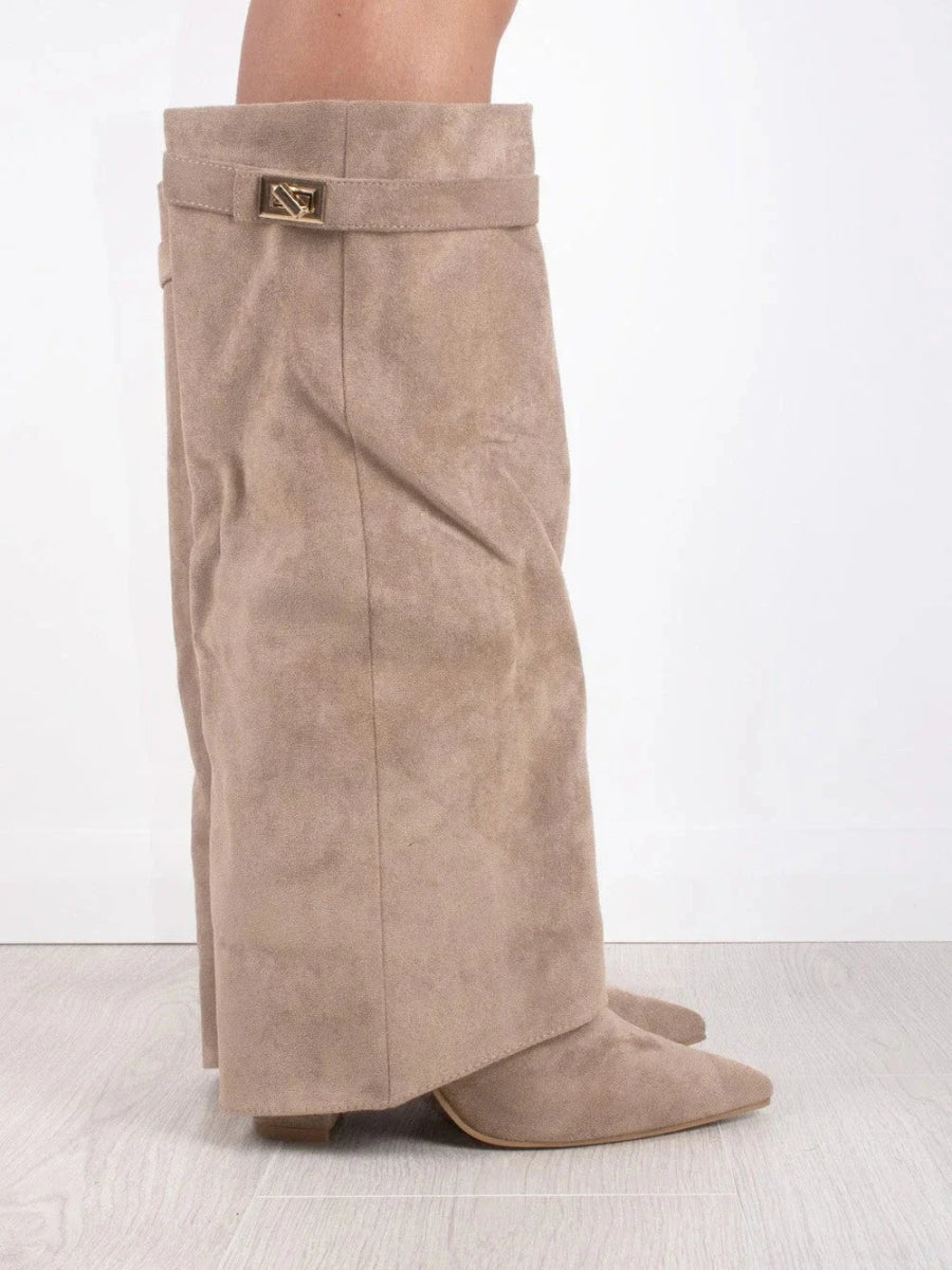 Women’s Outdoor Winter Buckle Thigh-High Boots