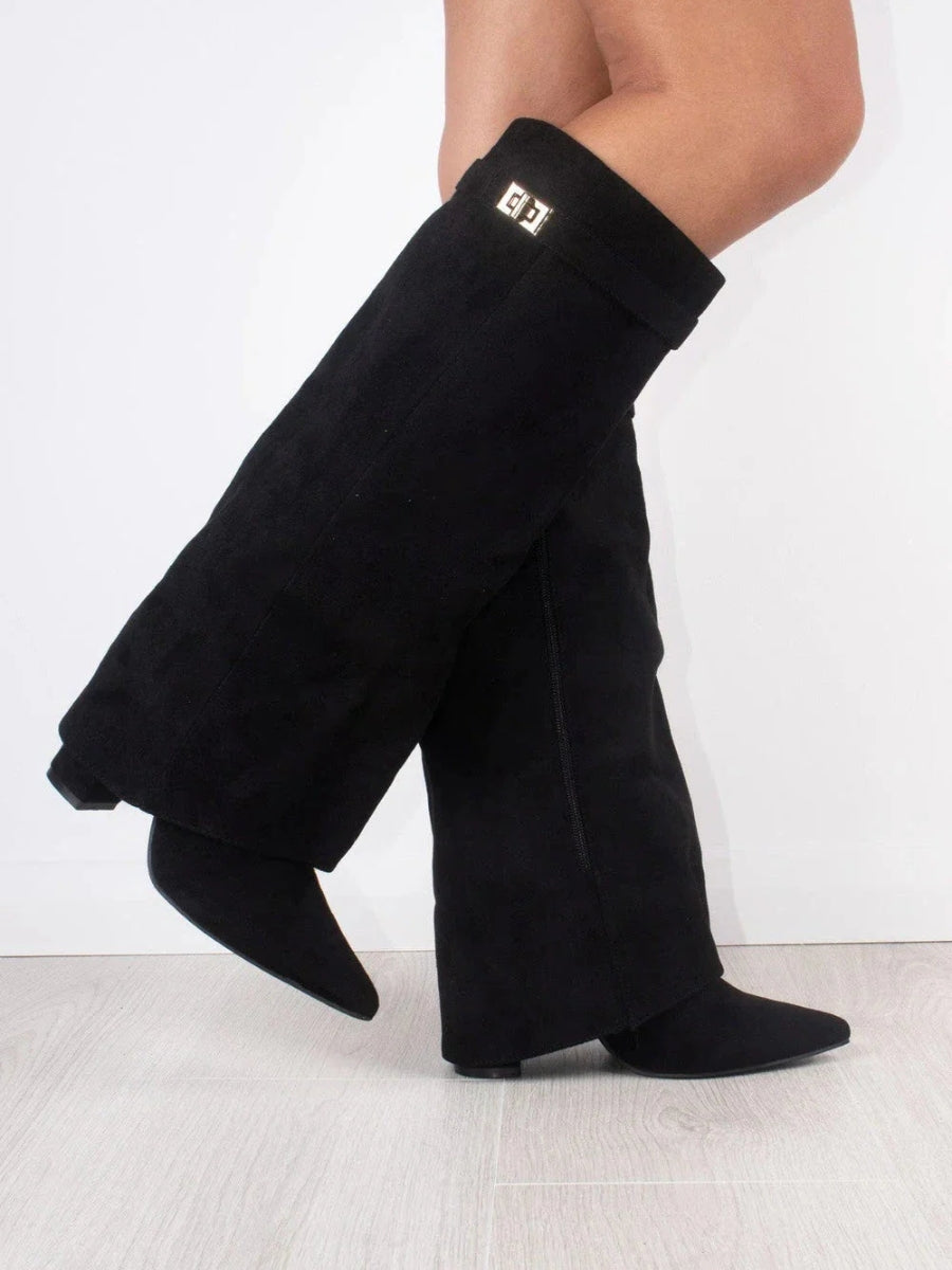 Women’s Outdoor Winter Buckle Thigh-High Boots