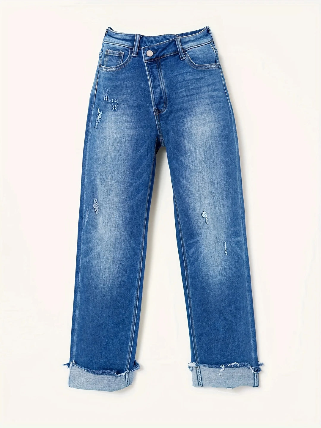 Fashion‑Forward Jeans with Unique Waistband