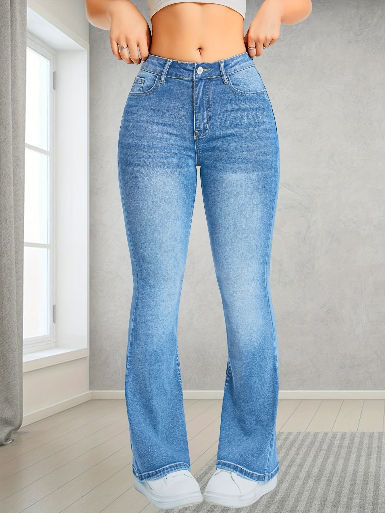 Classic Fit Flare Jeans for Women