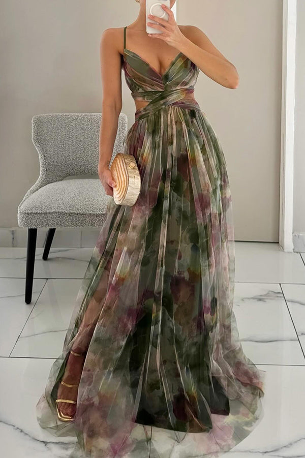 Women's Elegance Stunning Summer Floral Maxi Dress