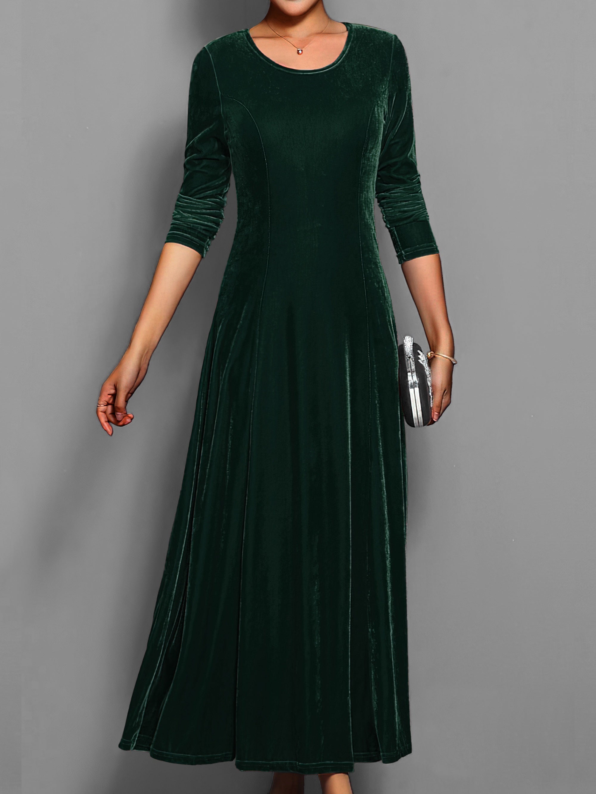 Women’s Long Sleeve Formal Dress Classic Party Elegance
