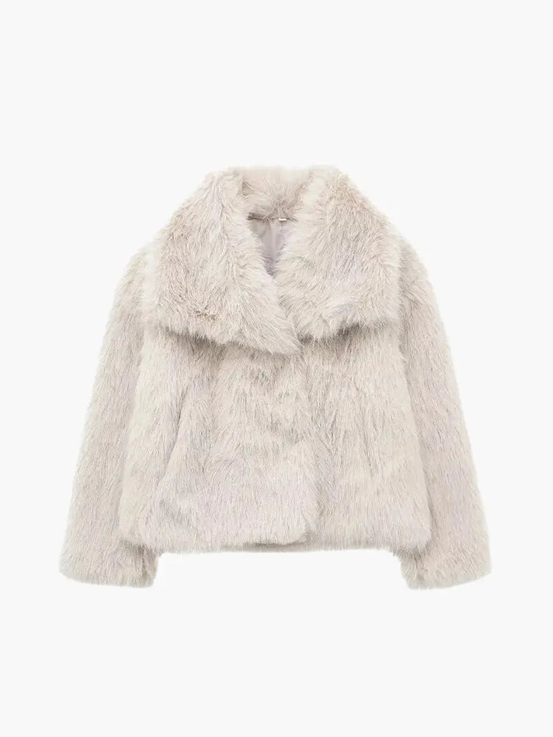 Beanne | Women’s Faux Fur Lapel Coat