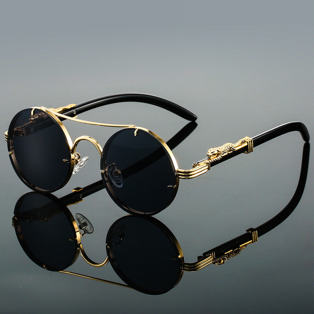 Panthera | Women’s Retro Round Sunglasses