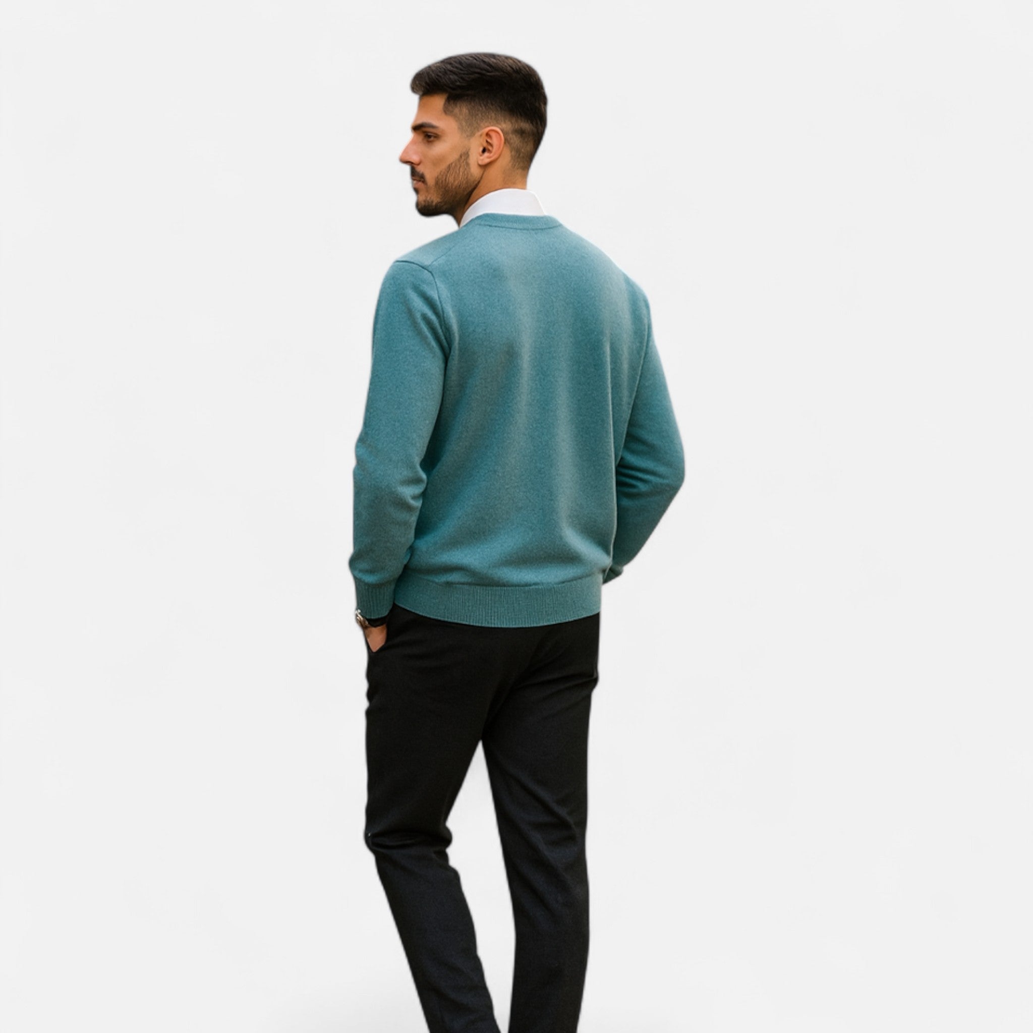Men’s Timeless Heritage Knit Cashmere Sweater for Cold Weather