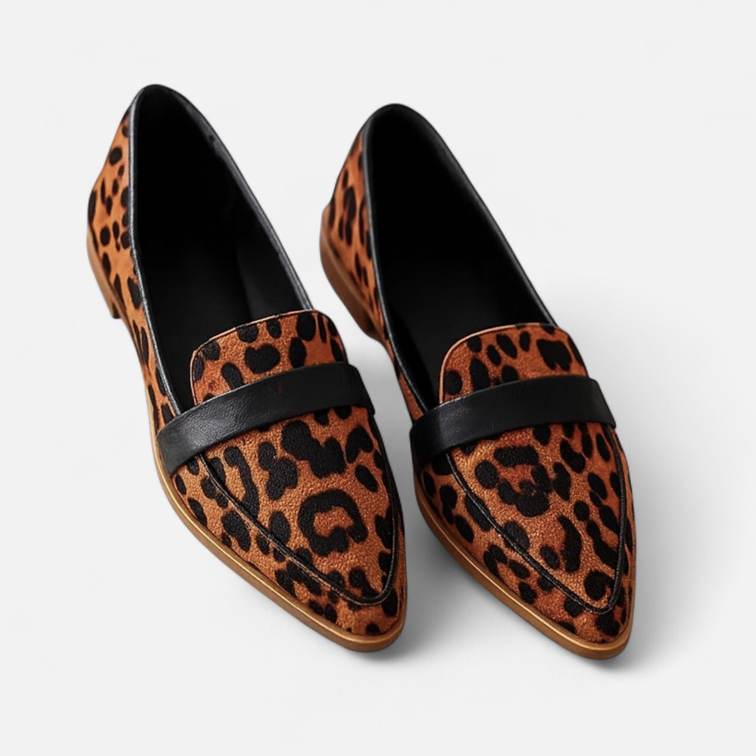 Women’s Retro Formal Shallow Slip-on Loafers with Pointed-Toe