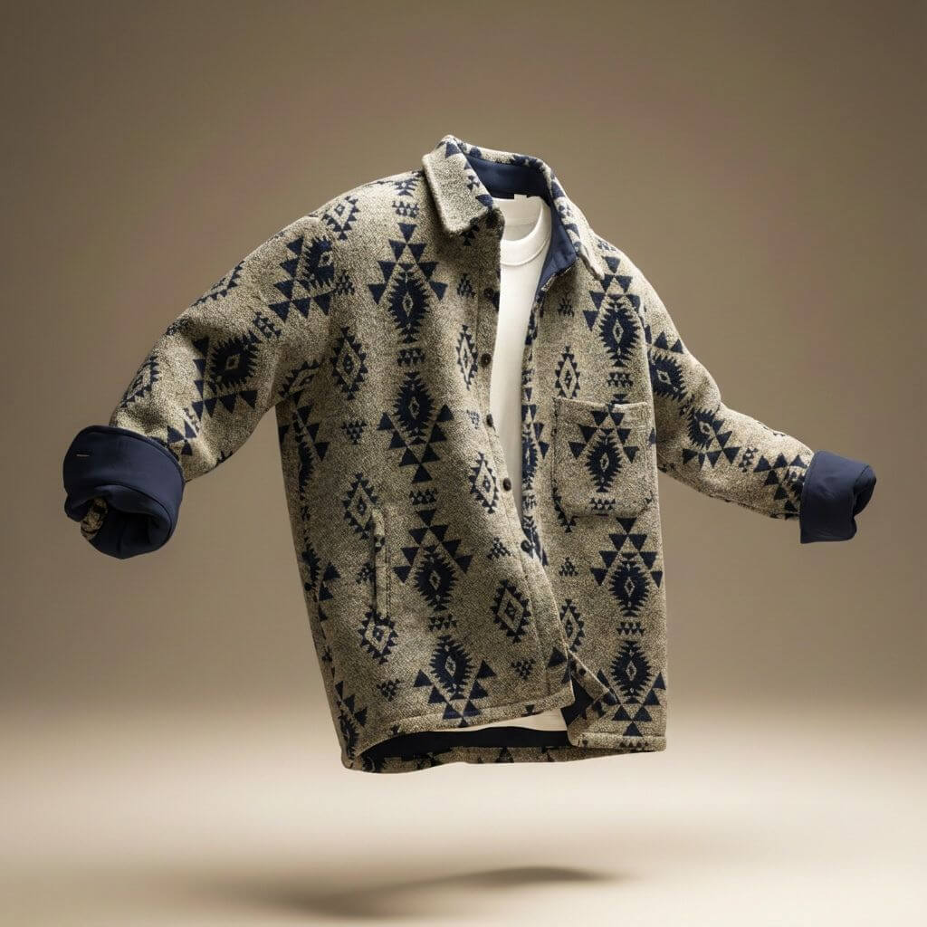 Crellan | Men’s Southwestern Wool Blend Jacket