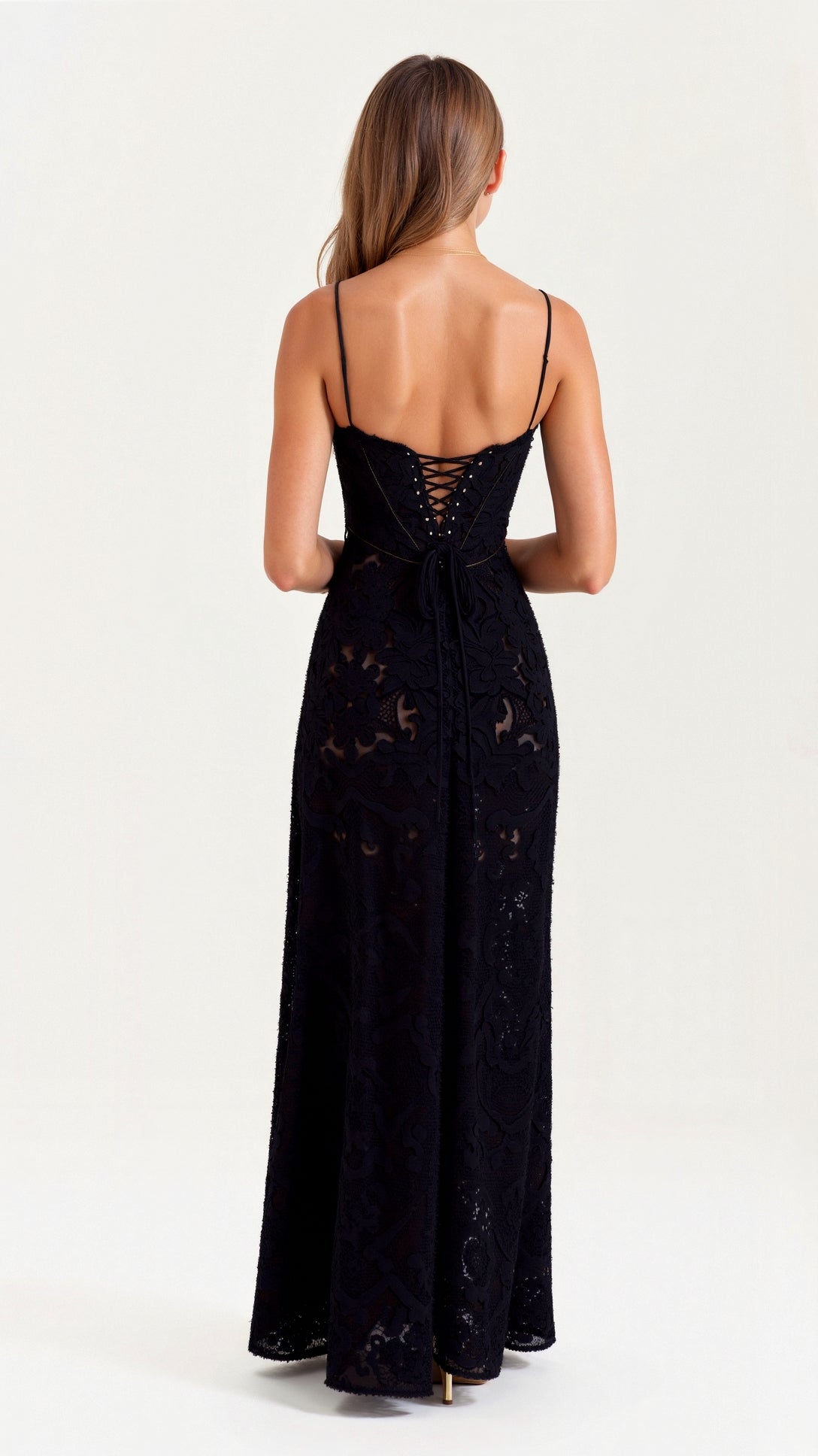 Women's Refined Bustier-Inspired Evening Maxi Wedding Guest Dress