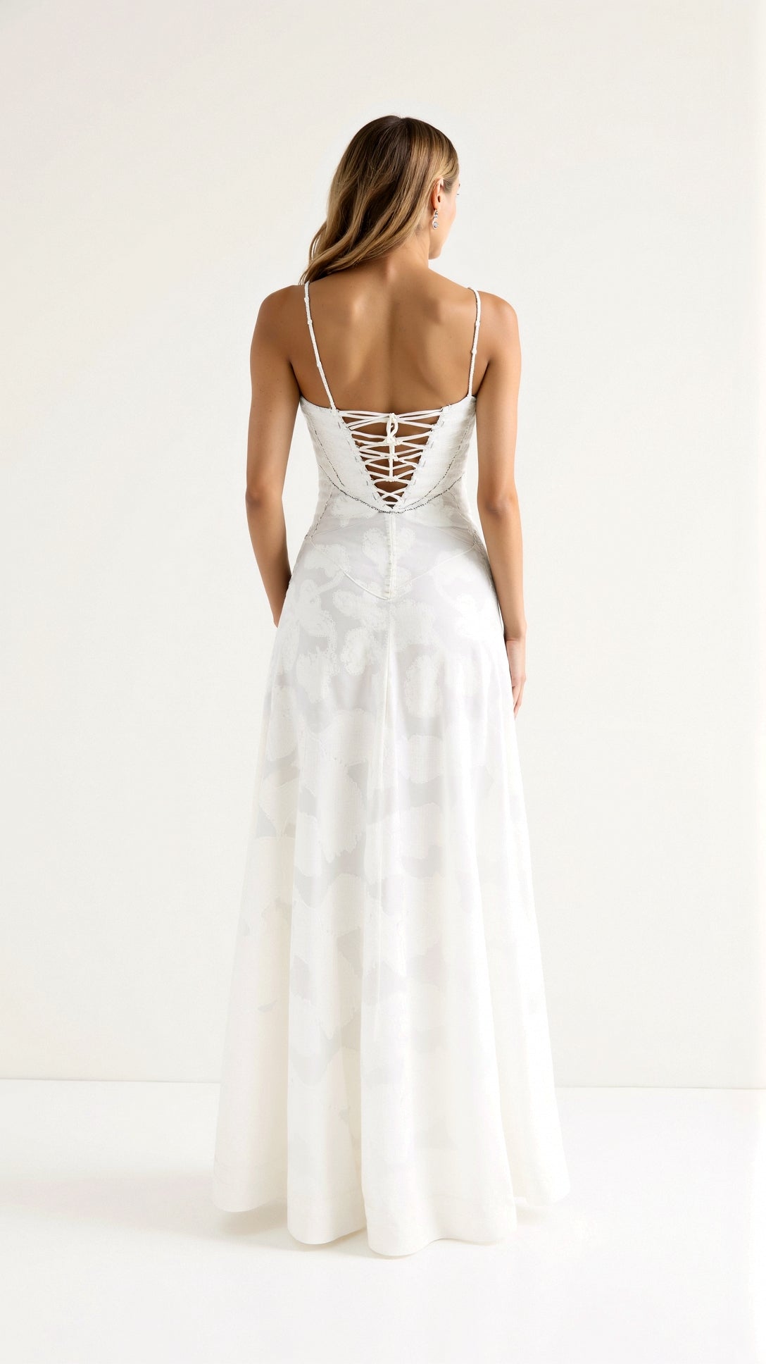 Women's Refined Bustier-Inspired Evening Maxi Wedding Guest Dress
