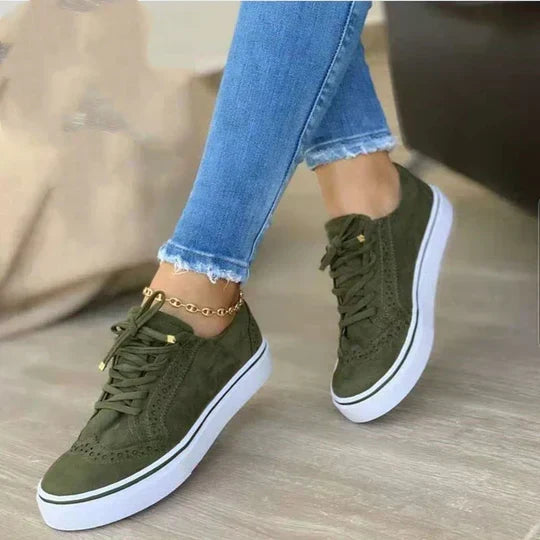 Women’s Comfort Sneakers Supportive Lace-Up Casual Wear