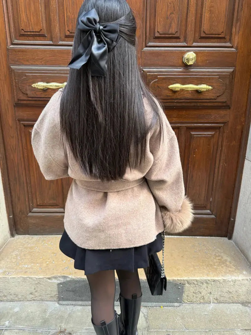 Barey | Women’s Faux Fur Belted Coat