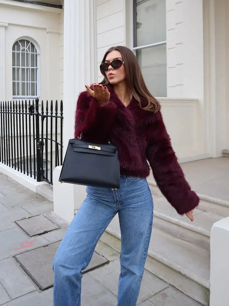 Beanne | Women’s Faux Fur Lapel Coat