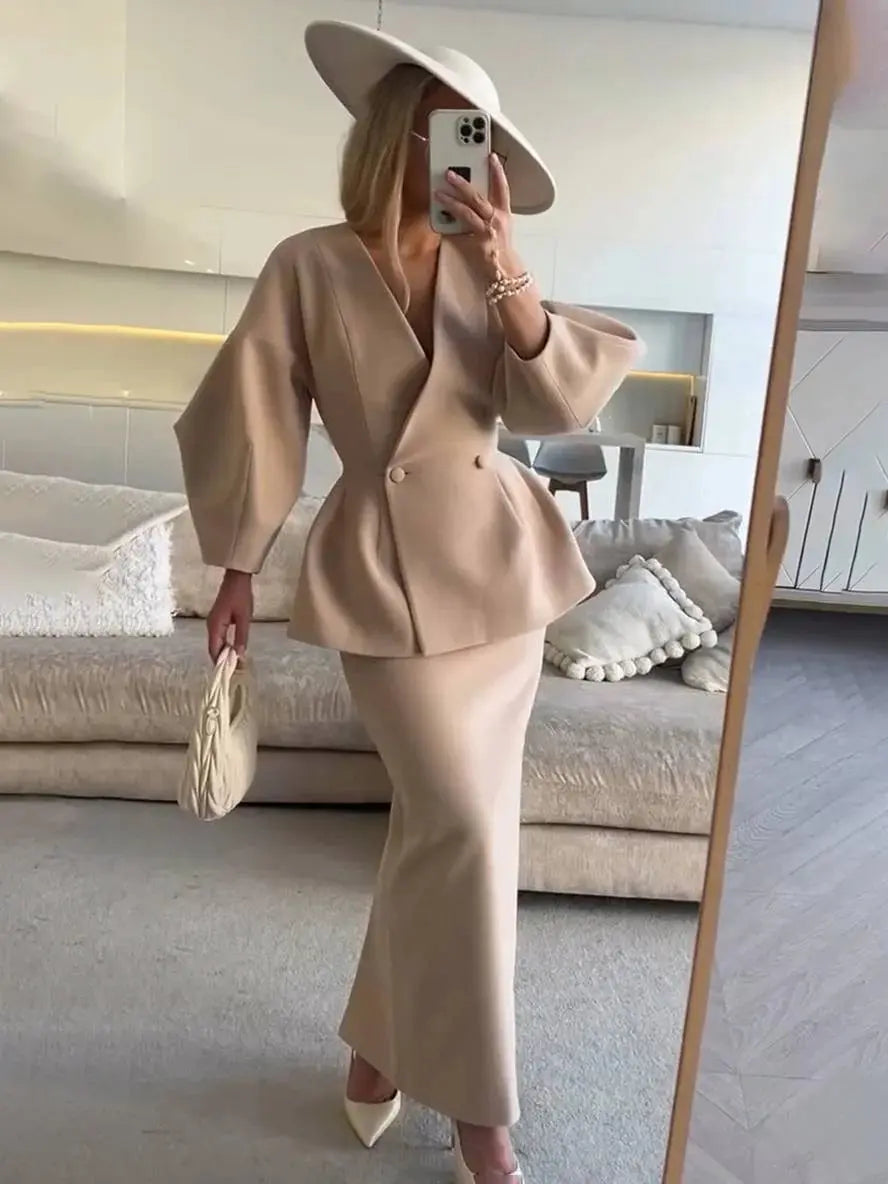 Mikay | Women’s Two-Piece Skirt Suit