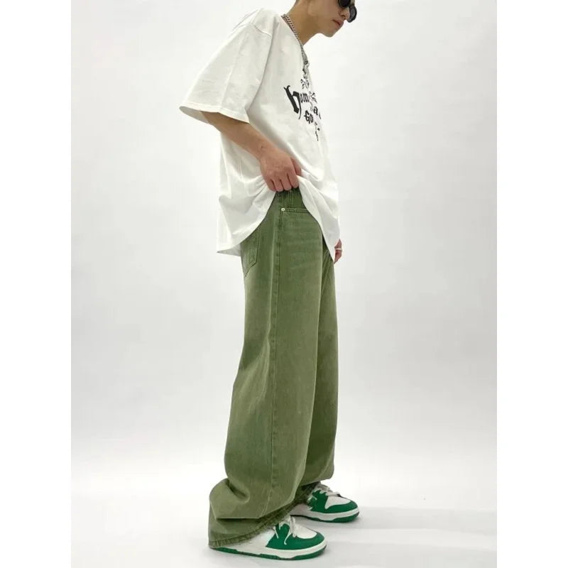 Men's Casual Leisure Baggy Jeans with Pockets