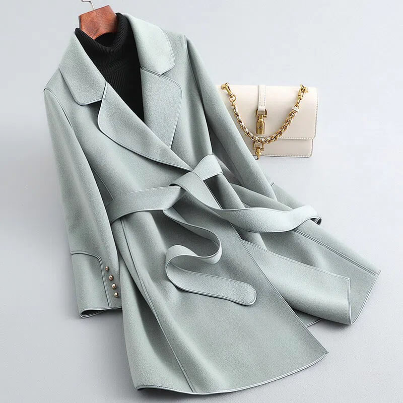 Aria | Women’s Virgin Wool Wrap Coat