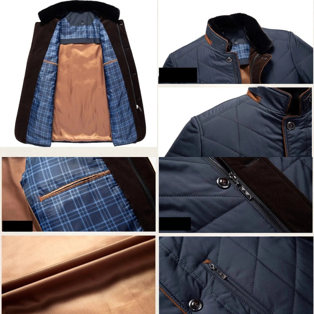 Men’s Versatile Thermal Quilted Insulation Winter Coat