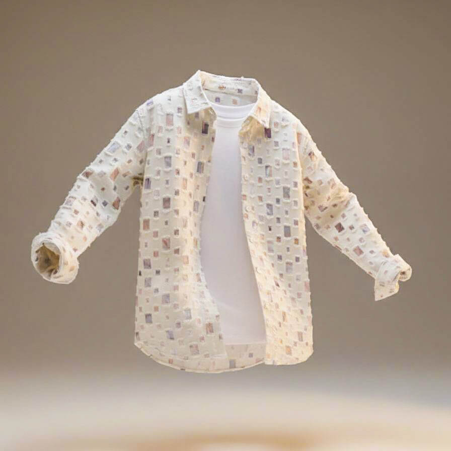 Mosaic | Men’s Premium Cotton Blend Patchwork Shirt
