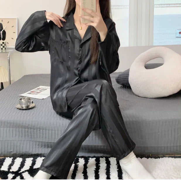 Women’s Elegance Soft Luxe Loungewear Set for Restful Night’s Sleep
