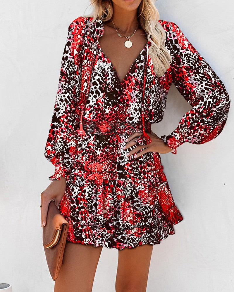 Women's Fashion Vibrant Floral Mini Dress for All Occasion
