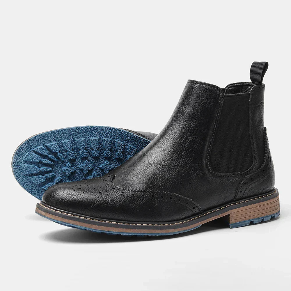 Men's Modern Retro Chelsea Boots with Durable Sole