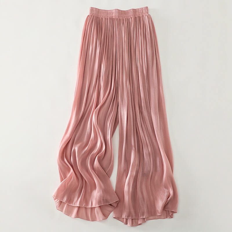 Lumeria | Women’s Serena Satin Wide-Leg Pants