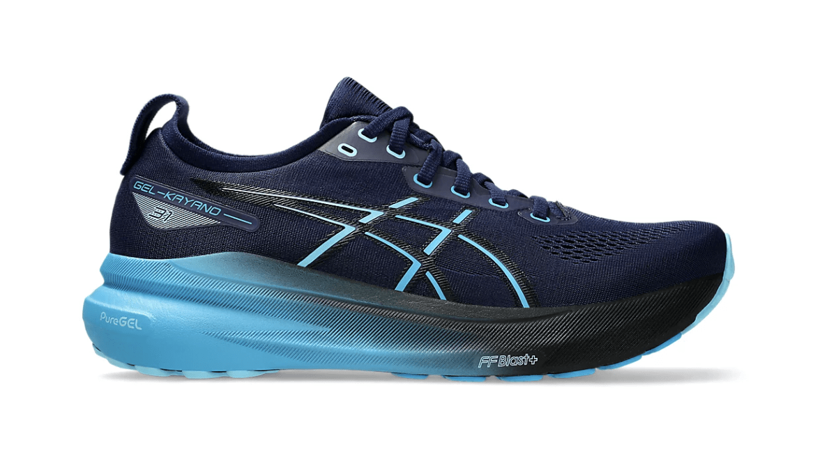 Gel-Kayano 31 Cushioned Stability Running Shoes – Lightweight Breathable Road Trainers