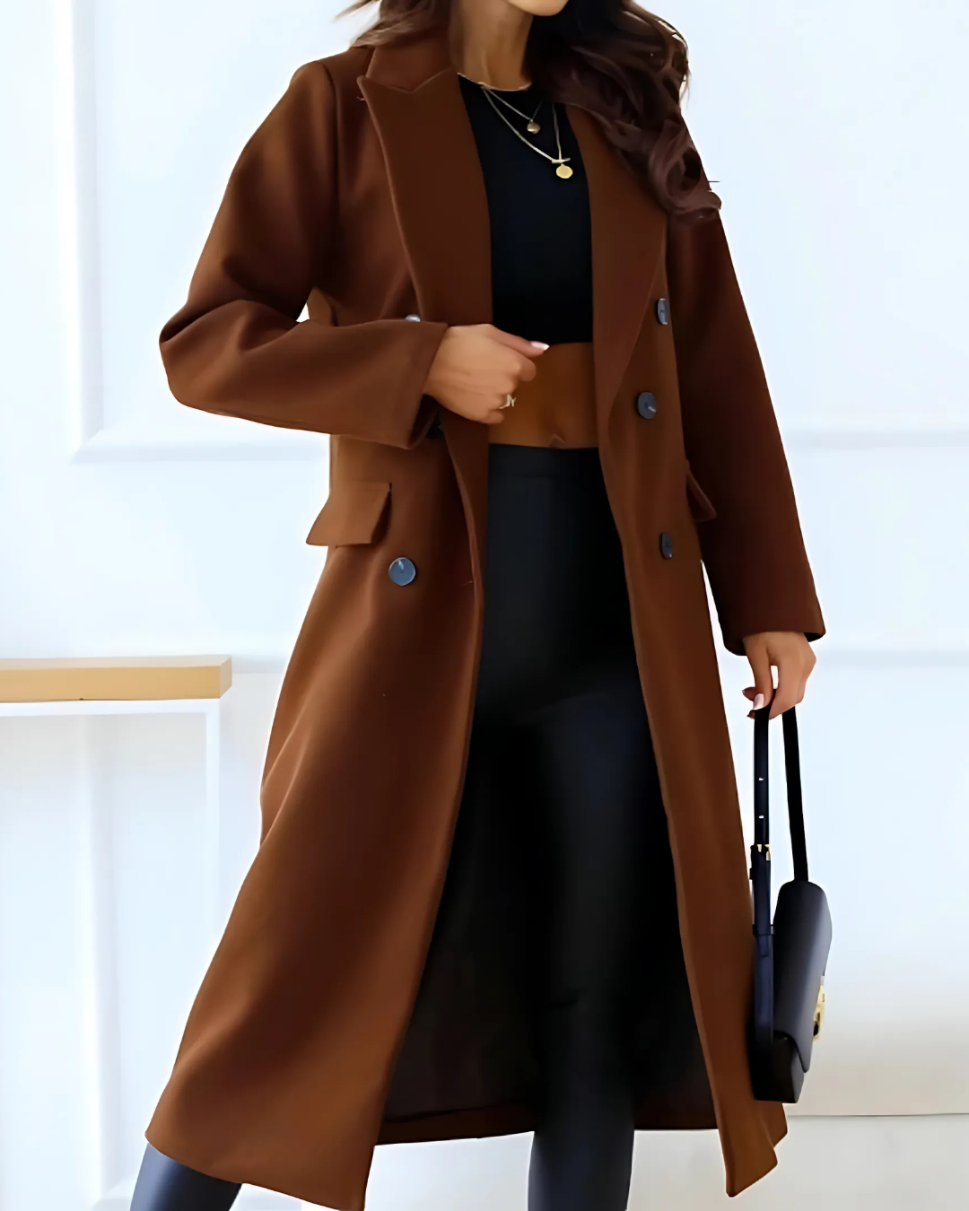 Women's Fashion Transitional City Long Winter Overcoat