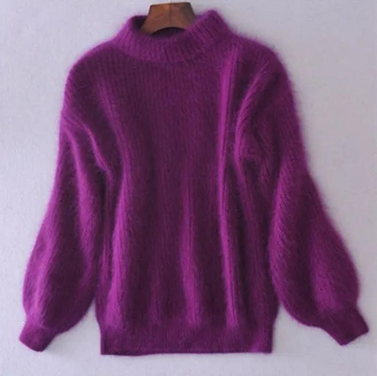 Women’s High Neck Sweater Soft-Feel Relaxed Winter Style