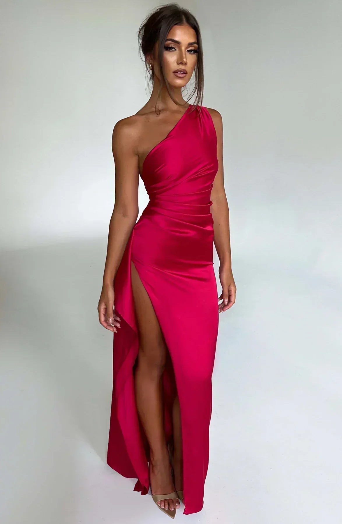 Stylish Formal Party Asymmetric Evening Dress for Women