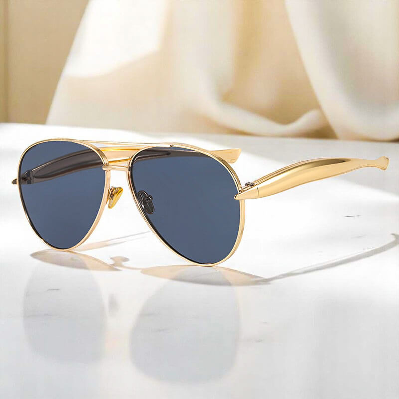 Jinkee | Women’s Gold-Tone Aviator Sunglasses