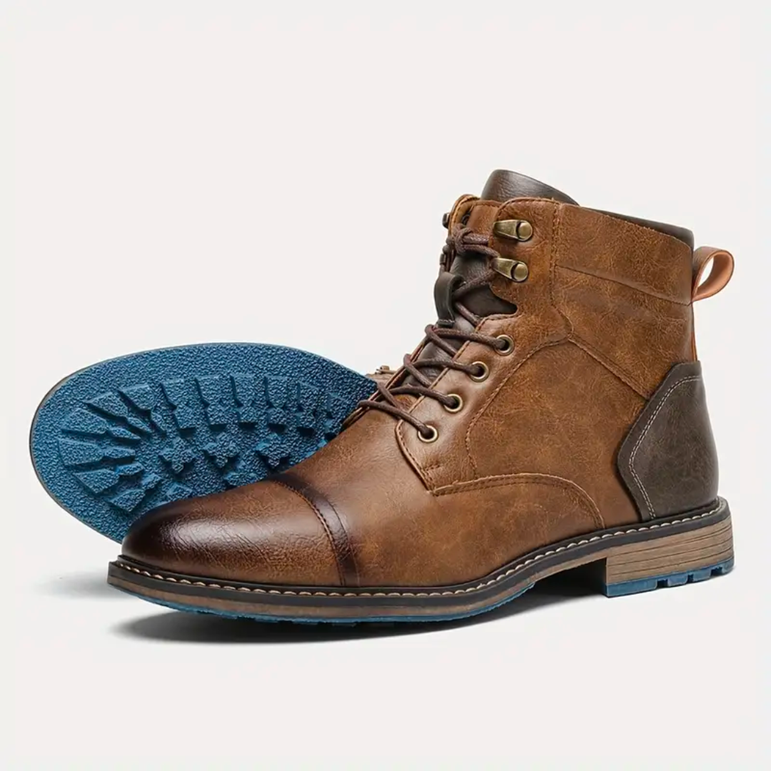 Fashionable Sturdy Hiking Men’s Boots with Grip Sole